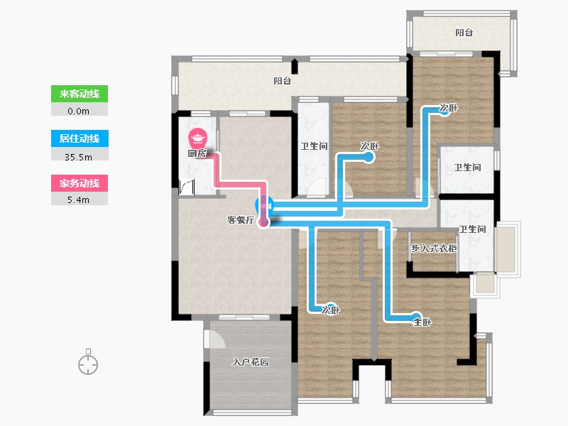 广东省-佛山市-君兰名邸-170.00-户型库-动静线