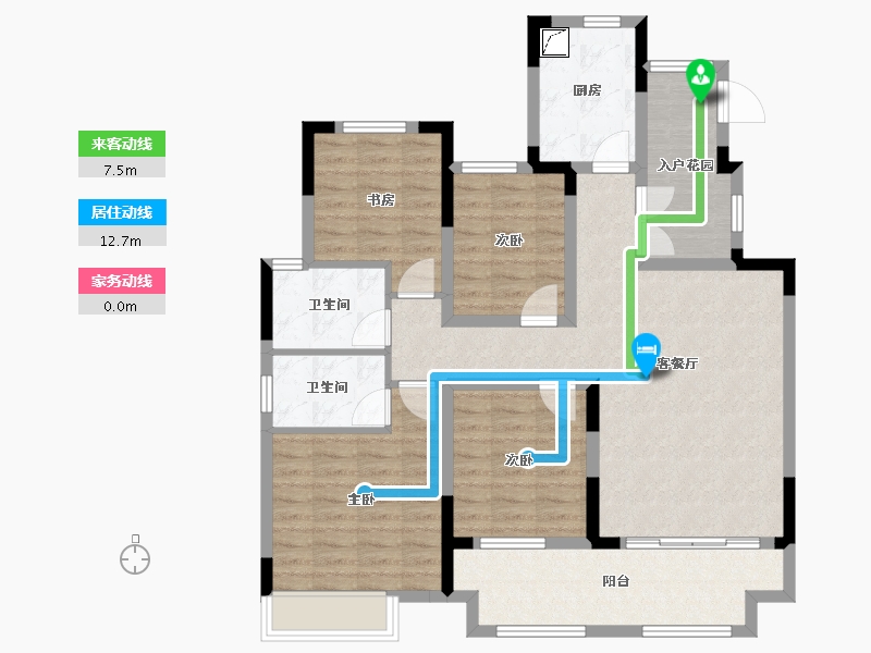 江苏省-镇江市-路劲·港欣城-102.41-户型库-动静线