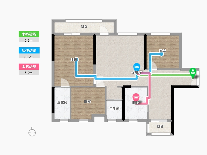 四川省-泸州市-酒城国际-115.66-户型库-动静线