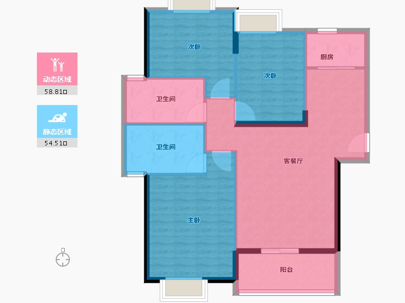 广东省-广州市-荔城一品山湖-103.20-户型库-动静分区