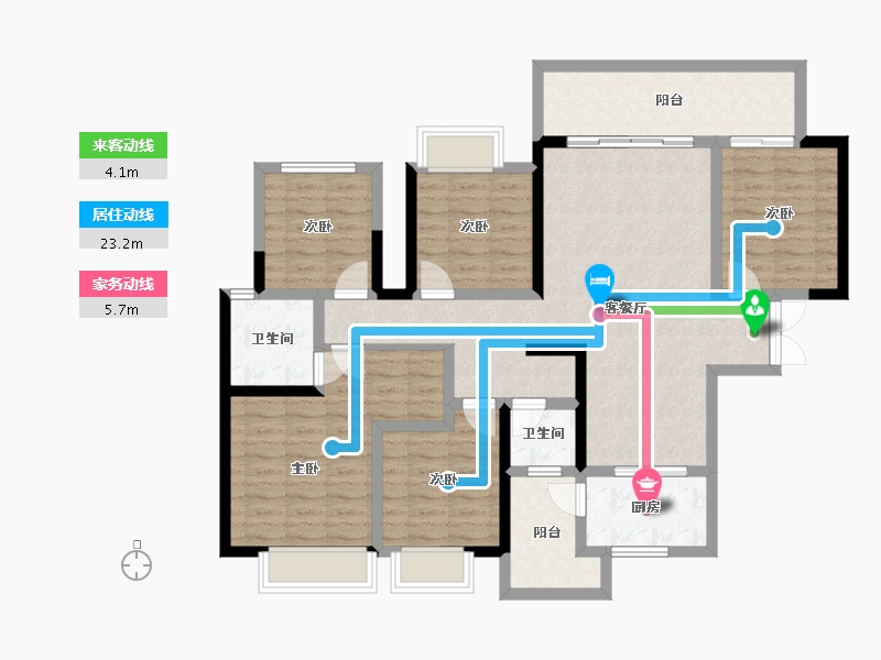 广西壮族自治区-南宁市-路桥壮美山湖-113.92-户型库-动静线