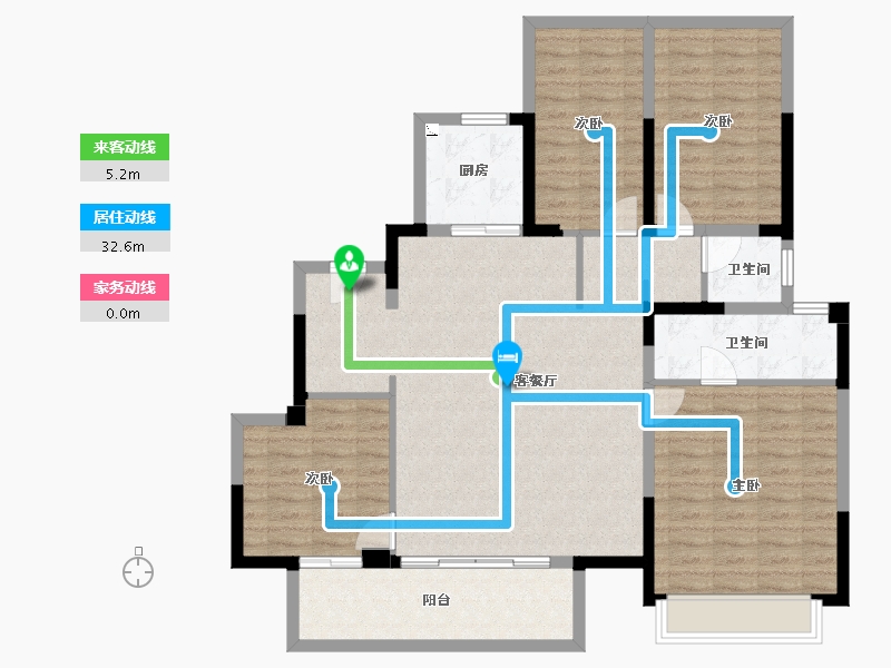 广西壮族自治区-南宁市-建发央玺-117.81-户型库-动静线