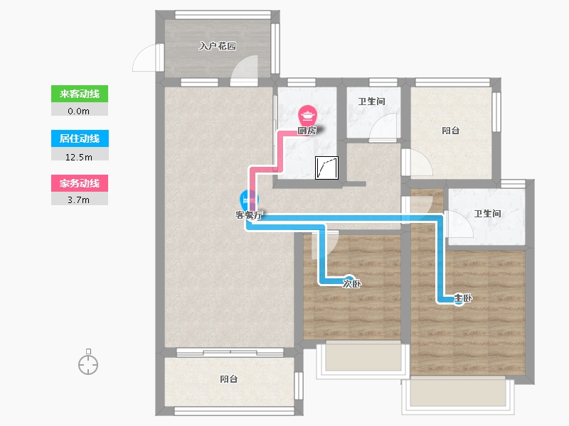 山东省-青岛市-三木家天下文澜府-76.24-户型库-动静线