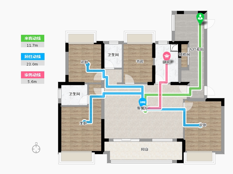 江苏省-镇江市-路劲·港欣城-113.61-户型库-动静线