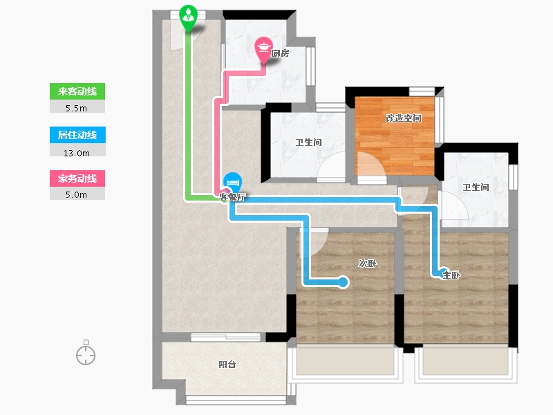 广东省-广州市-御溪世家-68.02-户型库-动静线