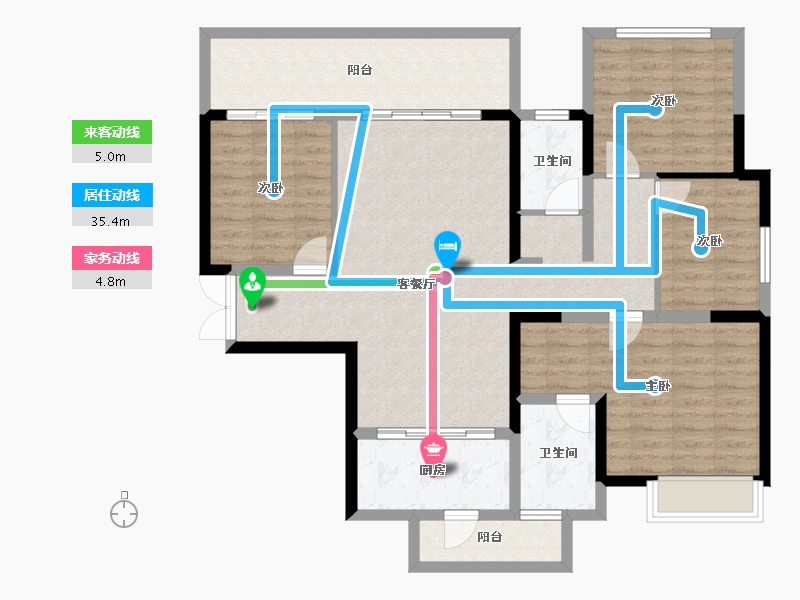 广西壮族自治区-南宁市-路桥壮美山湖-113.27-户型库-动静线