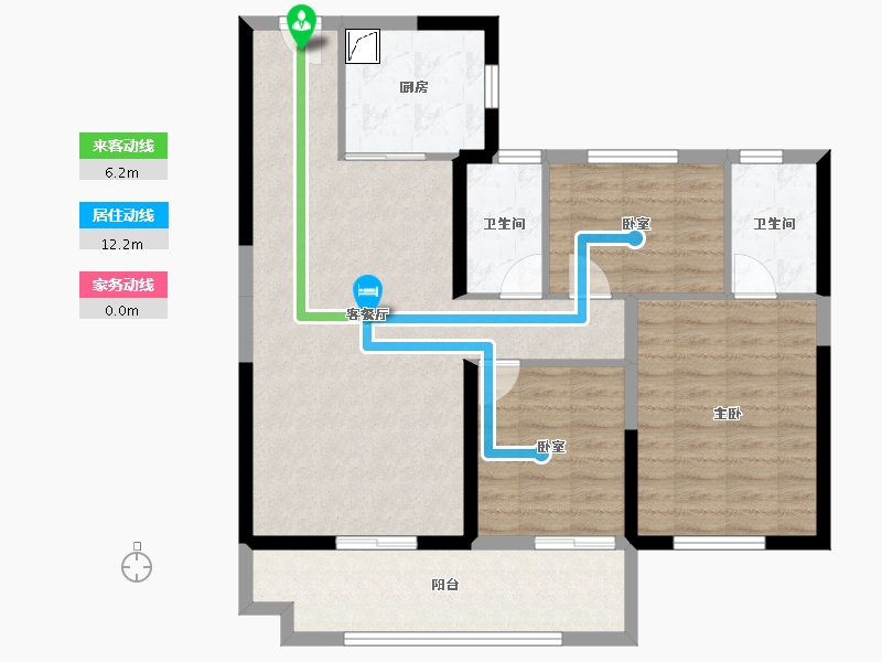 山西省-太原市-碧桂园云顶·云汇-91.03-户型库-动静线