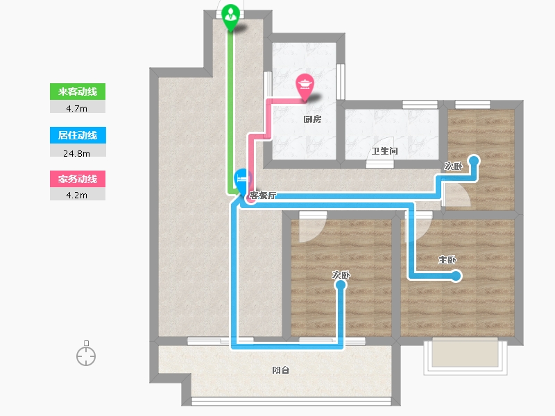 江苏省-常州市-长兴秀江南水岸名苑-78.46-户型库-动静线