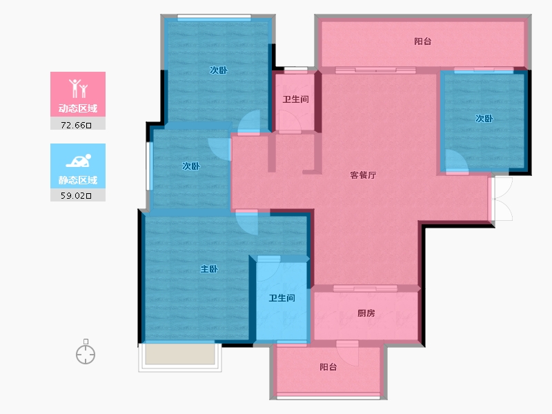 广西壮族自治区-南宁市-路桥壮美山湖-116.60-户型库-动静分区