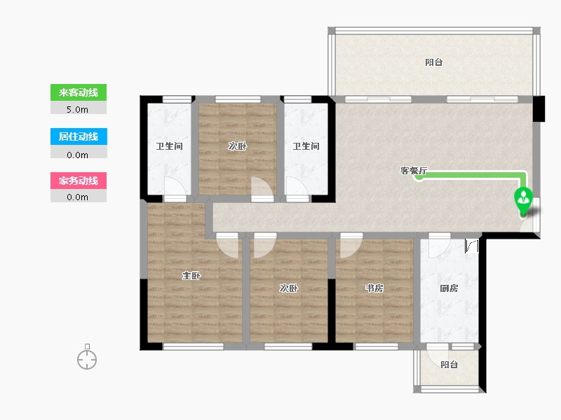 贵州省-黔西南布依族苗族自治州-富康·樾山府-108.00-户型库-动静线