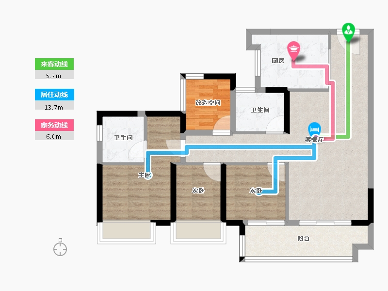 广东省-广州市-御溪世家-82.61-户型库-动静线