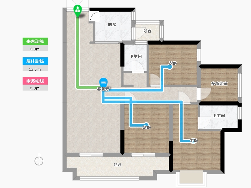 广东省-江门市-粤海壹桂府-89.50-户型库-动静线