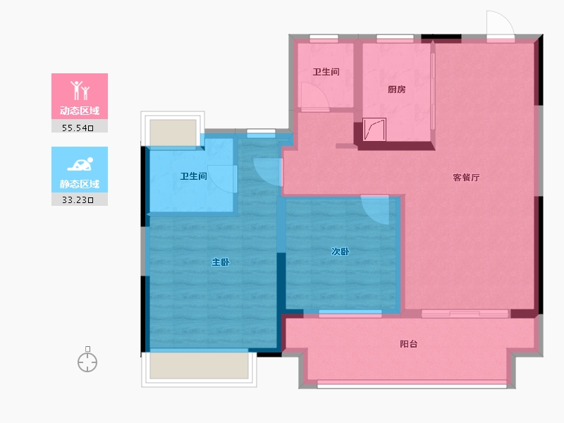 江苏省-镇江市-路劲·港欣城-78.50-户型库-动静分区