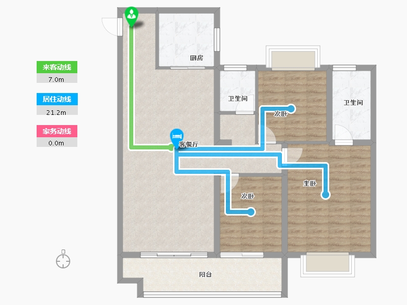 江苏省-常州市-长兴秀江南水岸名苑-101.84-户型库-动静线