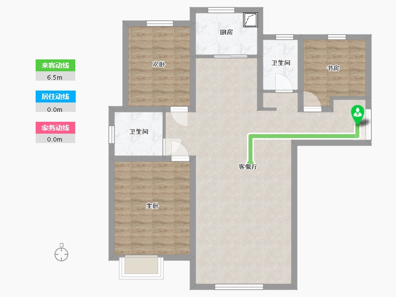 甘肃省-白银市-润景园-25.00-户型库-动静线