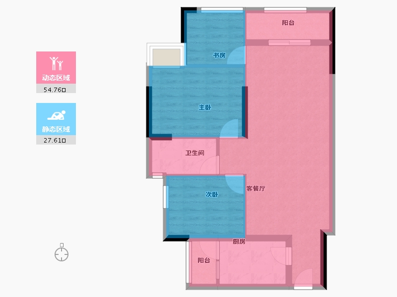 广东省-广州市-荔城一品山湖-73.87-户型库-动静分区