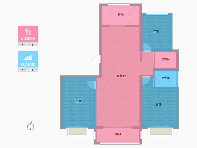 山西省-忻州市-文悦台-146.00-户型库-动静分区