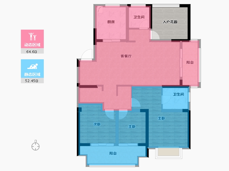 江苏省-常州市-五星星韵城-113.04-户型库-动静分区