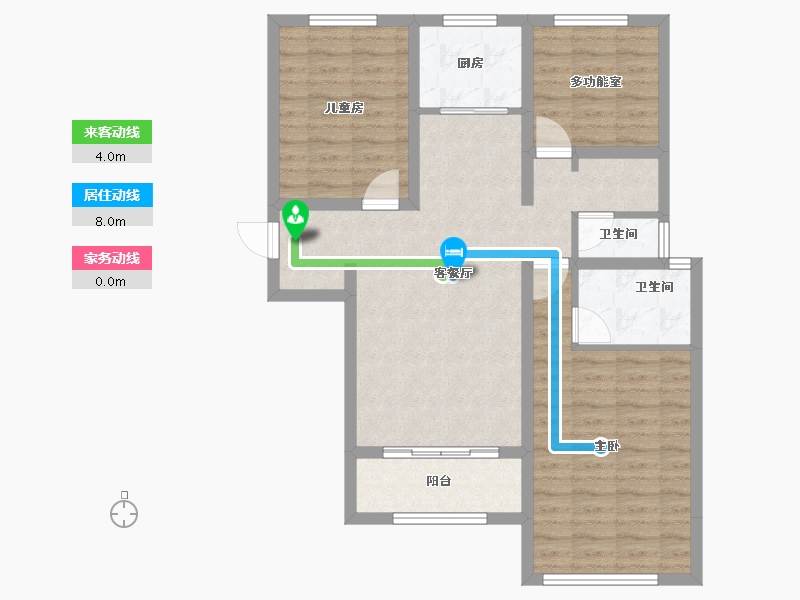 山西省-太原市-山钢铭著-84.03-户型库-动静线