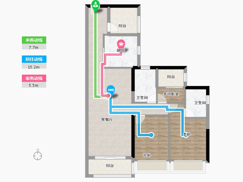 广东省-广州市-星瀚TOD-83.20-户型库-动静线