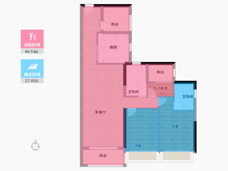 广东省-广州市-星瀚TOD-83.20-户型库-动静分区