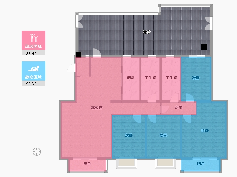 北京-北京市-远洋·自然-190.00-户型库-动静分区