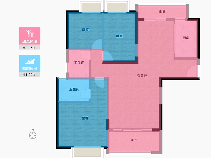 广东省-广州市-敏捷绿湖首府-93.07-户型库-动静分区