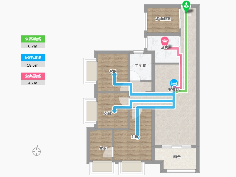 广东省-广州市-品实云湖花城-72.76-户型库-动静线