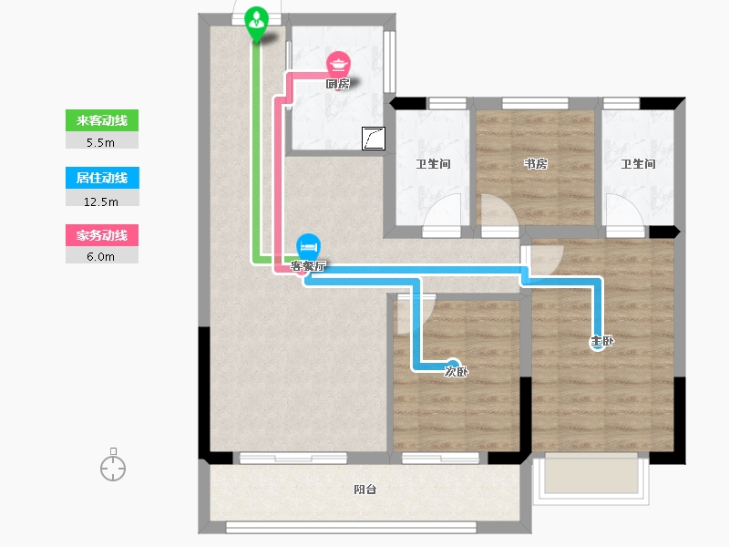 江苏省-常州市-保利和光晨樾-79.20-户型库-动静线