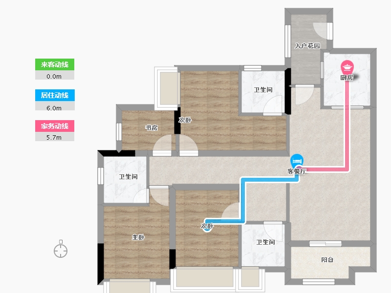 广东省-广州市-华润置地路劲金茂桐悦-85.93-户型库-动静线