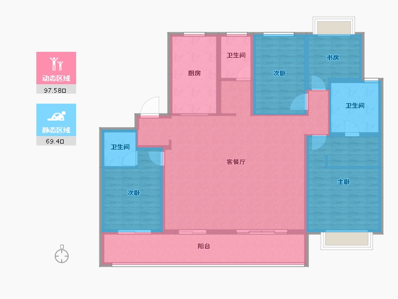 江苏省-常州市-花语江南-151.20-户型库-动静分区