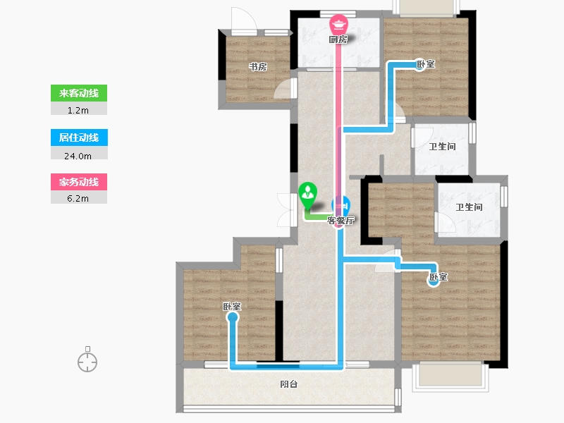 江苏省-常州市-花语江南-103.20-户型库-动静线