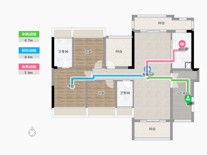 广西壮族自治区-梧州市-富城爱琴海-106.00-户型库-动静线