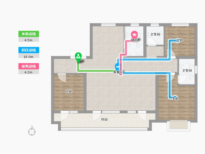 山东省-淄博市-悦府-132.00-户型库-动静线