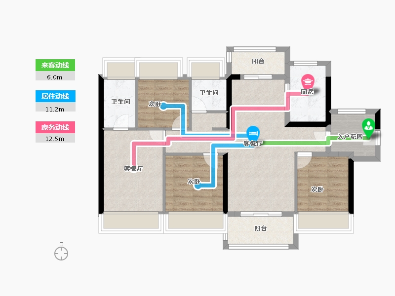 广东省-广州市-五矿招商江天际-88.00-户型库-动静线