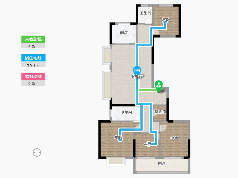 浙江省-宁波市-融创江滨之城-114.96-户型库-动静线