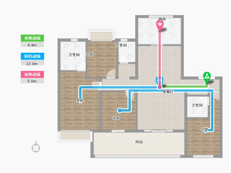 江苏省-常州市-三盛兆地汝悦春秋-127.52-户型库-动静线