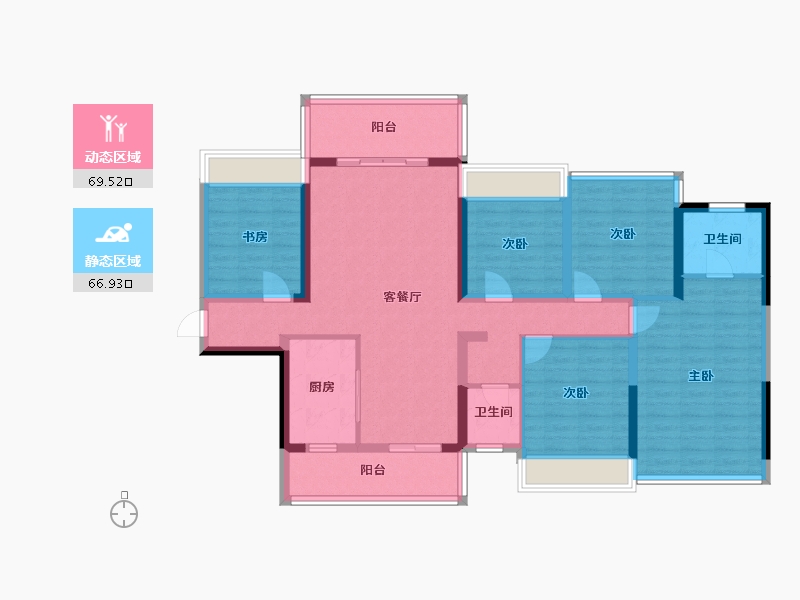 广西壮族自治区-钦州市-益海·现代豪庭-141.48-户型库-动静分区