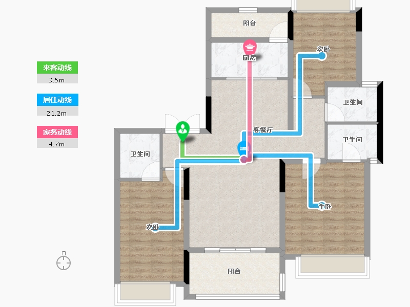 贵州省-贵阳市-广大城-103.20-户型库-动静线