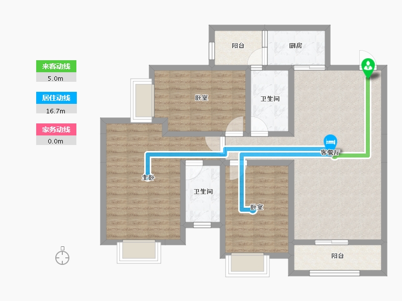 贵州省-贵阳市-鹭岛国际二期-97.83-户型库-动静线