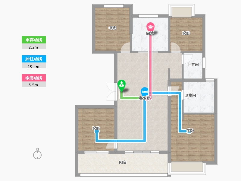 江苏省-常州市-三盛兆地汝悦春秋-113.13-户型库-动静线