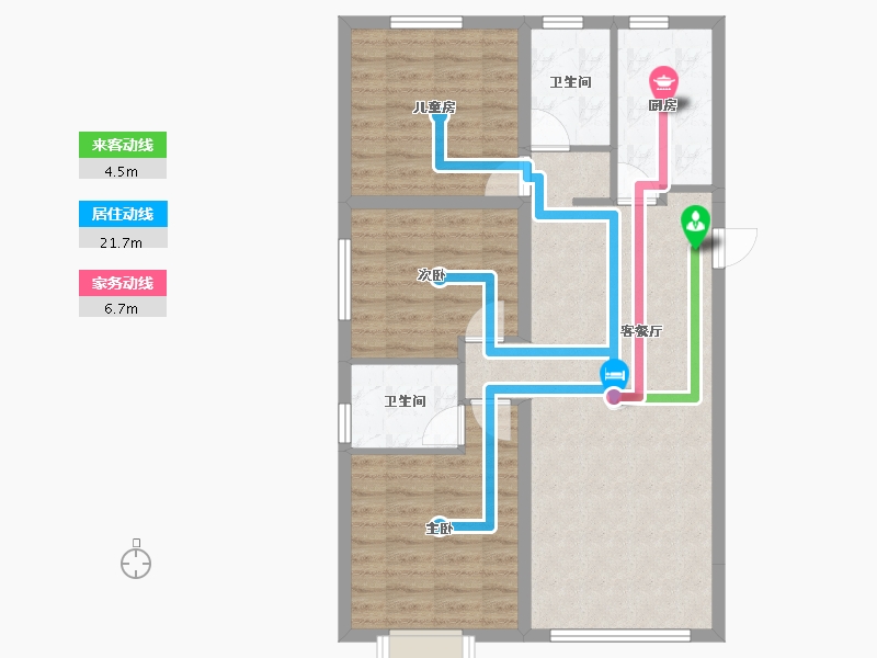 山西省-太原市-山钢铭著-82.96-户型库-动静线