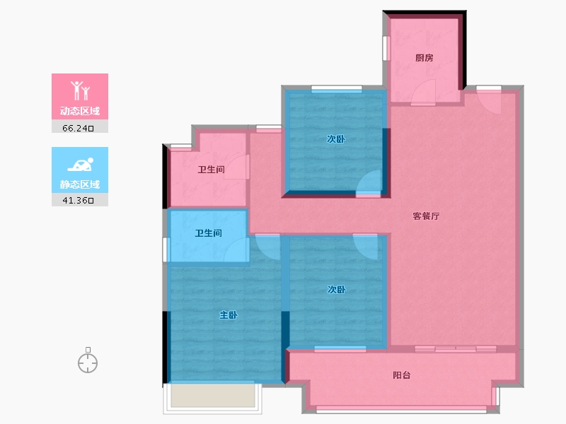 江苏省-镇江市-路劲·港欣城-96.01-户型库-动静分区