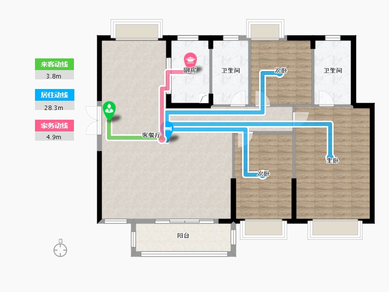 江西省-九江市-联泰万泰城-129.00-户型库-动静线