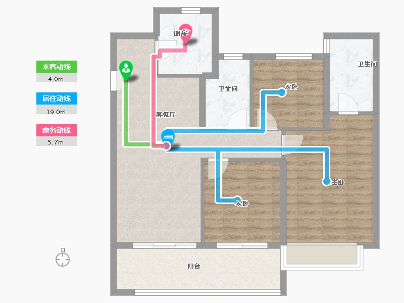 江苏省-常州市-三盛兆地汝悦春秋-86.37-户型库-动静线