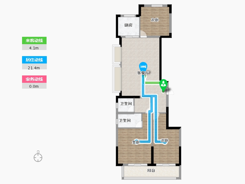 浙江省-宁波市-融创江滨之城-110.77-户型库-动静线