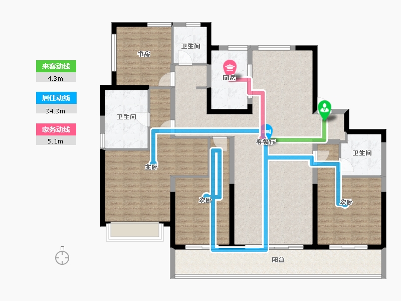 浙江省-宁波市-融创江滨之城-159.15-户型库-动静线