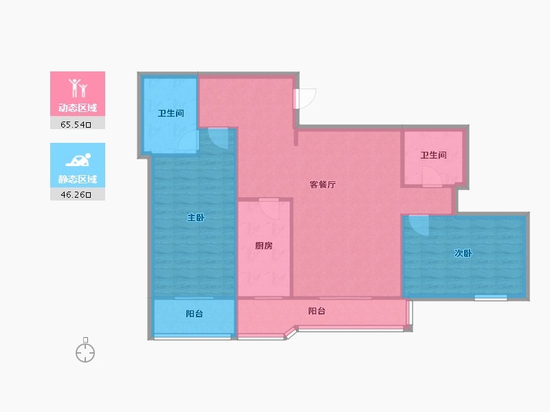 天津-天津市-锦中大厦-126.00-户型库-动静分区