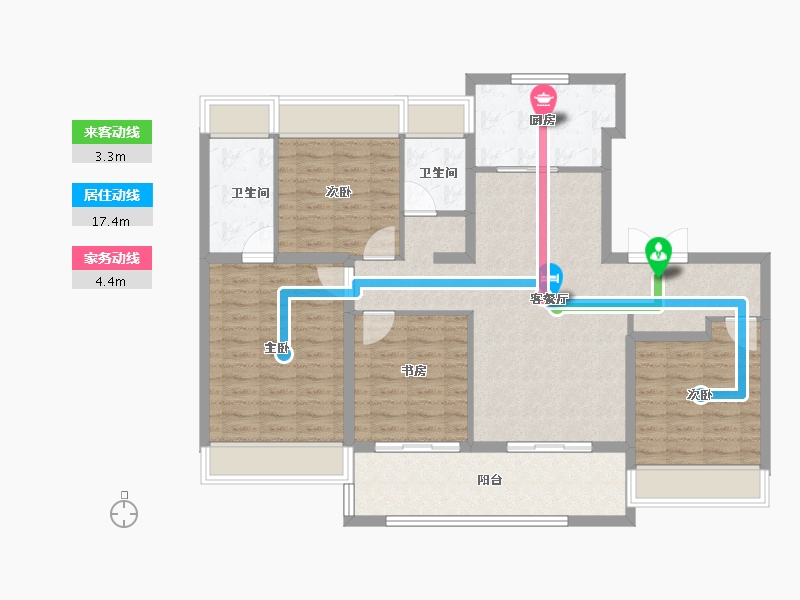 江苏省-常州市-旭辉都会上著-112.00-户型库-动静线