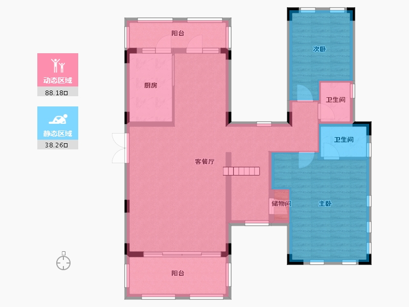 湖南省-长沙市-振业城-114.20-户型库-动静分区